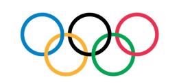 THE FIVE RING OLYMPIC SYMBOL