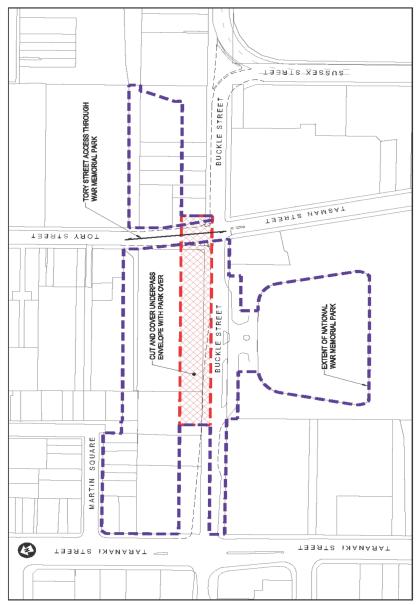 Figure 2 National War Memorial Park (Pukeahu) Plan (WMP01)