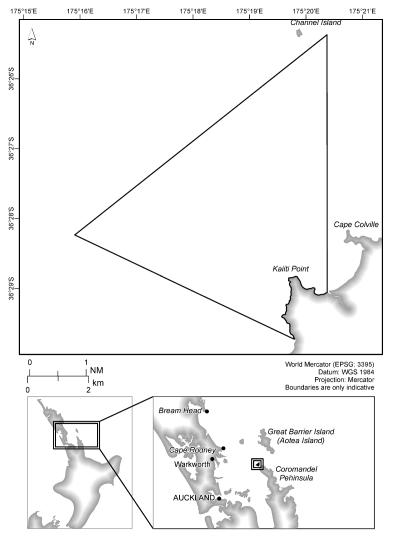 Map of Cape Colville High Protection Area